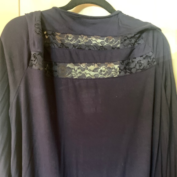 Torrid Supersoft Blue Lace Cardigan Size 0 - Picture 5 of 8